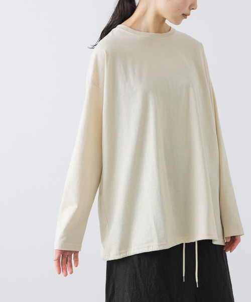 かぐれ / かぐれ オーガニックコットンドロストカットソー セール】オーガニックコットンドロストカットソー（Tシャツ