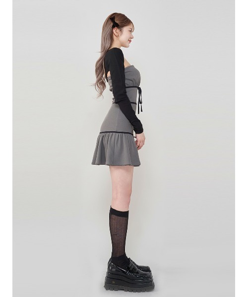 Darich♡パイピングベアミニワンピース　　　(FL・BEG) パイピングベアミニワンピース – Darich (ダーリッチ)