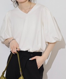 コットンパフスリーブTシャツ