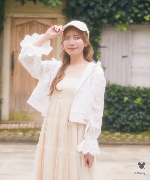 Areeam（アリーム）の「チュールティアードキャミワンピース（ワンピース・レディース・ライトパープル/ライトベージュ・FREE）」の10枚目の写真