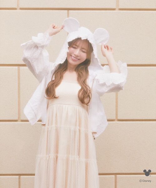 Areeam（アリーム）の「チュールティアードキャミワンピース（ワンピース・レディース・ライトパープル/ライトベージュ・FREE）」の11枚目の写真