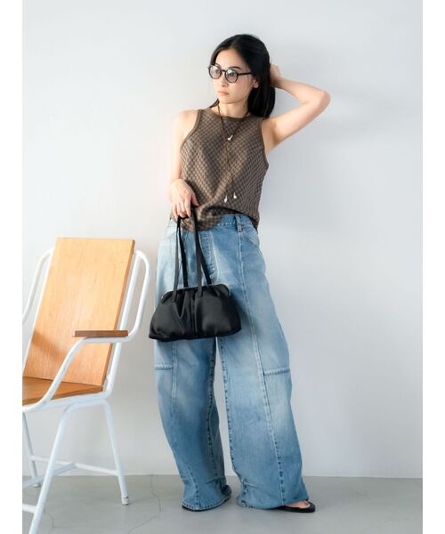 Ungrid（アングリッド）の「ギャザーデザインハンドバッグ（ハンドバッグ・レディース・ブラック/レッド・FREE）」の7枚目の写真