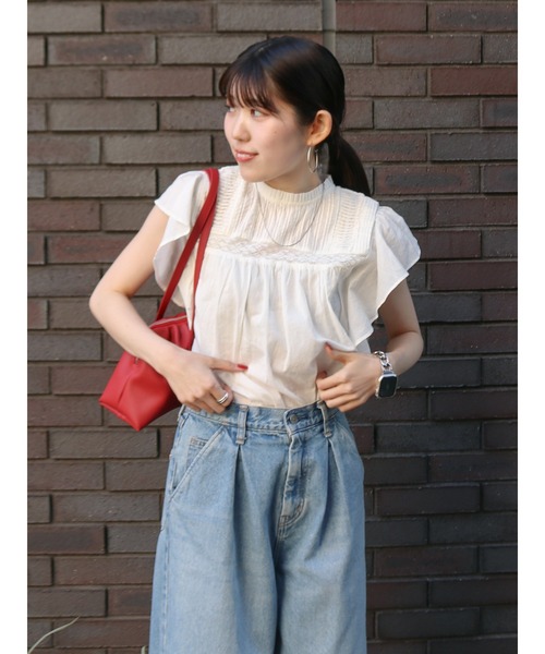 Ungrid（アングリッド）の「ギャザーデザインハンドバッグ（ハンドバッグ・レディース・ブラック/レッド・FREE）」の22枚目の写真