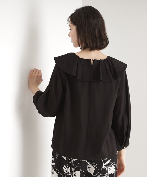 THE SHOP TK (ザ ショップ ティーケー )の「ラッフルカラーブラウス【洗濯機OK】(シャツ/ブラウス・レディース・アイボリー/ブラック/ベビーピンク・12/13)」の15枚目の写真