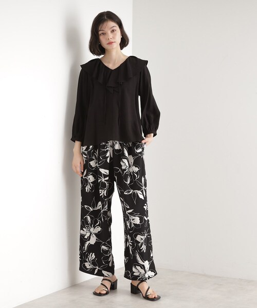THE SHOP TK (ザ ショップ ティーケー )の「ラッフルカラーブラウス【洗濯機OK】(シャツ/ブラウス・レディース・アイボリー/ブラック/ベビーピンク・12/13)」の16枚目の写真