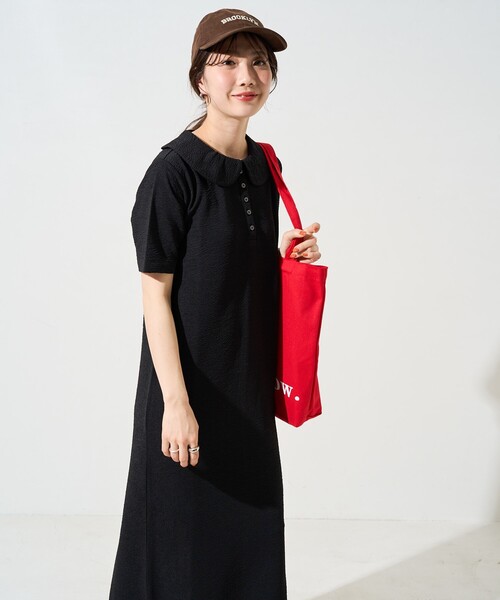 tシャツ 「ZOZO限定」ふくれジャガードポロワンピース レディース &. NOSTALGIA tシャツ 「ZOZO限定」ふくれジャガードポロ