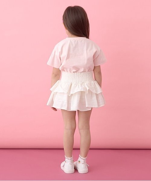 Lycee mine（リセマイン）の「シャーリングティアードスカート(インパン付き)【子供服】【キッズ】【女の子】（スカート・キッズ・オフホワイト/ラベンダー/ミント/ブラック・120cm/150cm/100cm/130cm/140cm/110cm）」の14枚目の写真