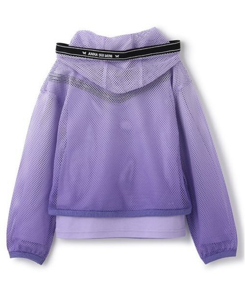 セール】短丈グラデーションメッシュパーカ＋長袖Tシャツ（T