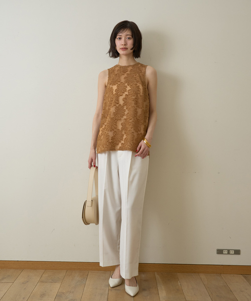 EMMA ROUGE VIF(エマルージュヴィフ)の「【一部店舗限定】フラワーフェザーアメスリブラウス(シャツ/ブラウス・レディース・ブラック/ブラウン/アイボリー・フリー)」の22枚目の写真