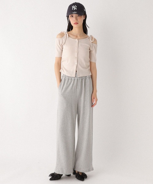 Heather（ヘザー）の「リボンオフショルカットTEE　452631（Tシャツ/カットソー・レディース・ピンクベージュ/グレー/チャコールグレー・FREE）」の7枚目の写真