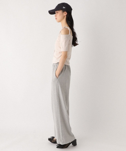 Heather（ヘザー）の「リボンオフショルカットTEE　452631（Tシャツ/カットソー・レディース・ピンクベージュ/グレー/チャコールグレー・FREE）」の8枚目の写真