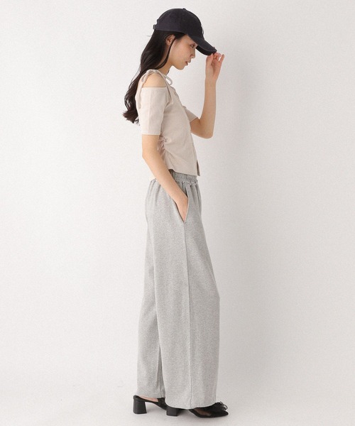 Heather（ヘザー）の「リボンオフショルカットTEE　452631（Tシャツ/カットソー・レディース・ピンクベージュ/グレー/チャコールグレー・FREE）」の10枚目の写真