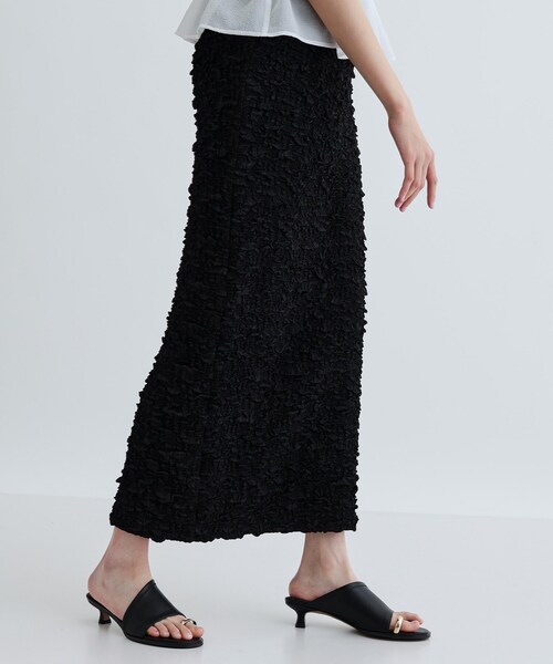 GALLEST（ギャレスト）の「ふくれジャカードタイトスカート（スカート・レディース・ブラック/ライトグリーン/オフホワイト・36/38）」の8枚目の写真