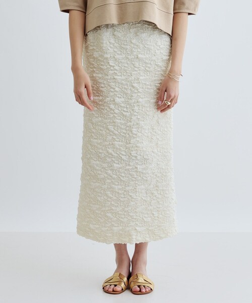 GALLEST（ギャレスト）の「ふくれジャカードタイトスカート（スカート・レディース・ブラック/ライトグリーン/オフホワイト・36/38）」の15枚目の写真