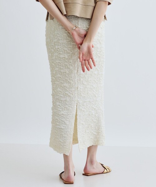 GALLEST（ギャレスト）の「ふくれジャカードタイトスカート（スカート・レディース・ブラック/ライトグリーン/オフホワイト・36/38）」の16枚目の写真