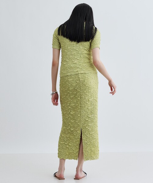 GALLEST（ギャレスト）の「ふくれジャカードタイトスカート（スカート・レディース・ブラック/ライトグリーン/オフホワイト・36/38）」の22枚目の写真