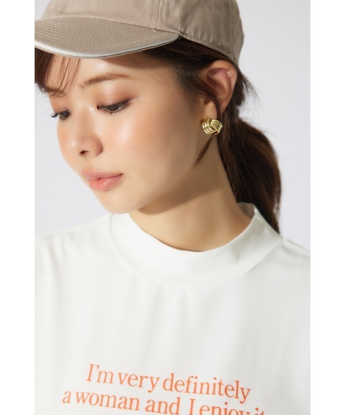 RIENDA GOLF(リエンダゴルフ)の「【RIENDA GOLF】ロゴプリントルーズTシャツ 半袖 夏服(Tシャツ/カットソー・レディース・ブラック/ピンク/ホワイト・FREE)」の13枚目の写真