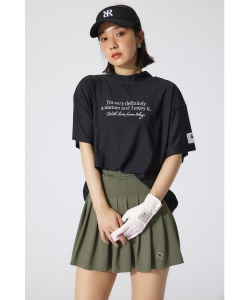 RIENDA GOLF(リエンダゴルフ)の「【RIENDA GOLF】ロゴプリントルーズTシャツ 半袖 夏服(Tシャツ/カットソー・レディース・ブラック/ピンク/ホワイト・FREE)」の18枚目の写真