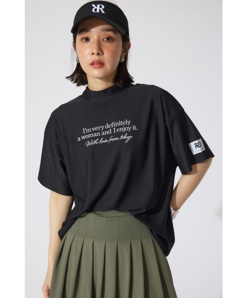 RIENDA GOLF(リエンダゴルフ)の「【RIENDA GOLF】ロゴプリントルーズTシャツ 半袖 夏服(Tシャツ/カットソー・レディース・ブラック/ピンク/ホワイト・FREE)」の20枚目の写真