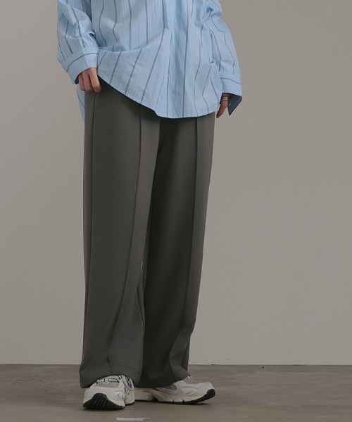 HUG.U（ハグユー）の「楽してキレイ。 ポンチスラックス（スラックス・レディース・ライトベージュ/ブラック/ダークグレー/オレンジ/イエロー/グリーン/ブルー・L(レギュラー丈)/M(レギュラー丈)/L(トール丈)/M(トール丈)）」の3枚目の写真