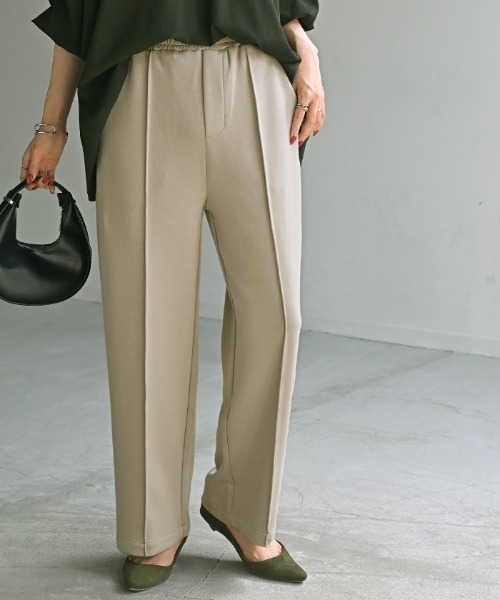 HUG.U（ハグユー）の「楽してキレイ。 ポンチスラックス（スラックス・レディース・ライトベージュ/ブラック/ダークグレー/オレンジ/イエロー/グリーン/ブルー・L(レギュラー丈)/M(レギュラー丈)/L(トール丈)/M(トール丈)）」の16枚目の写真