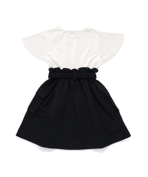 JENNI love（ジェニィラブ）の「【リバイバルアイテム】【コットン100％】ベルト付シャカシャカドッキングワンピ（ワンピース・キッズ・ベージュ/ブラック/グレー・140cm/130cm/160cm/150cm）」の17枚目の写真