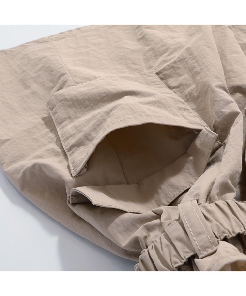 JENNI love（ジェニィラブ）の「【リバイバルアイテム】【コットン100％】ベルト付シャカシャカドッキングワンピ（ワンピース・キッズ・ベージュ/ブラック/グレー・140cm/130cm/160cm/150cm）」の9枚目の写真