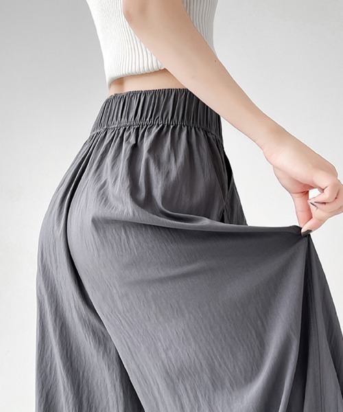 Doux Belle(ドゥーベル)の「ポケット付きワイドルーズパンツ(その他パンツ・レディース・ブラック/ダークグレー/ベージュ/ピンク/グレイッシュベージュ/ミント・MEDIUM)」の21枚目の写真