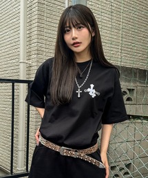A‘gem 9（エージェムナイン）の「A'GEM/9 × .kom 『A'GEM/9/エージェムナイン』 クロスパッチTシャツ（Tシャツ/カットソー・メンズ）」