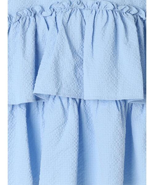 Te chichi TERRASSE（テチチテラス）の「サッカーティアードブラウス（シャツ/ブラウス・レディース・サックスブルー/ブラック/オフホワイト・F）」の12枚目の写真