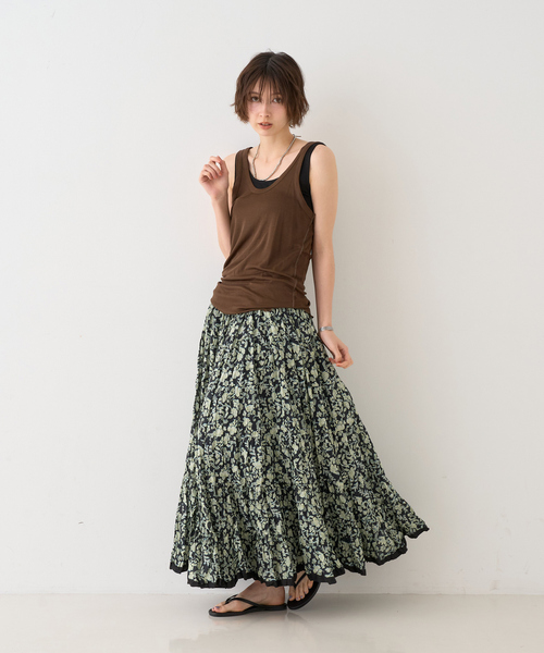 23SS マリハスカート Rougevif別注 MARIHA 草原の虹スカート MARIHA（マリハ）の「【MARIHA別注】草原の虹のスカート