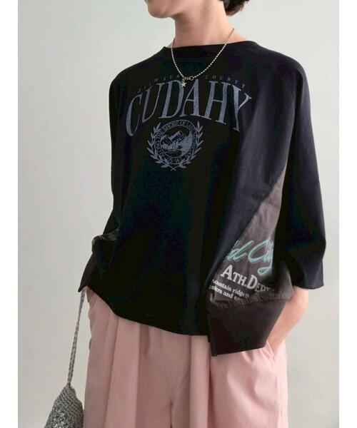 SM2（エスエムツー）の「バックリボンレースアップTシャツ（Tシャツ/カットソー・レディース・オフホワイト/ブルー/チャコールグレー/グレー・F）」の3枚目の写真