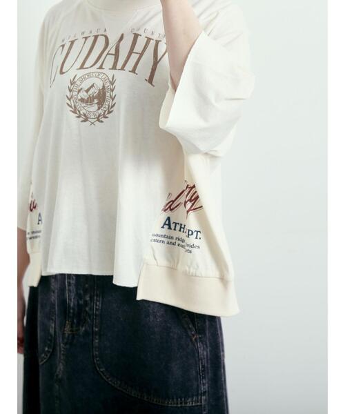 SM2（エスエムツー）の「バックリボンレースアップTシャツ（Tシャツ/カットソー・レディース・オフホワイト/ブルー/チャコールグレー/グレー・F）」の13枚目の写真