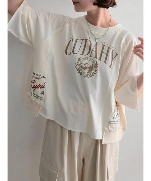 SM2（エスエムツー）の「バックリボンレースアップTシャツ（Tシャツ/カットソー・レディース・オフホワイト/ブルー/チャコールグレー/グレー・F）」の16枚目の写真