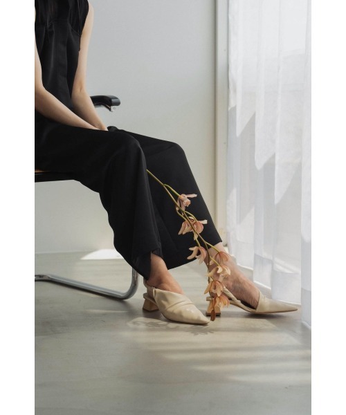 Knuth Marf クヌースマーフ　3wayパンプス 3way pointed toe unique heel pumps/2color | KNUTH MARF