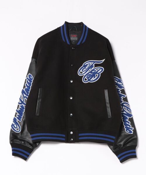 FUBU( フブ)の「【FUBU】 Varsity Jacket/フブ/バーシティジャケット/スタジアムジャンパー(ブルゾン・メンズ・ブルー/レッド/ブラック・3L/XL/L/M)」の3枚目の写真