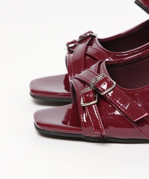 PAGEBOY（ページボーイ）の「クロスバックルミュール（サンダル・レディース・ブラック/レッド・MEDIUM/LARGE）」の17枚目の写真