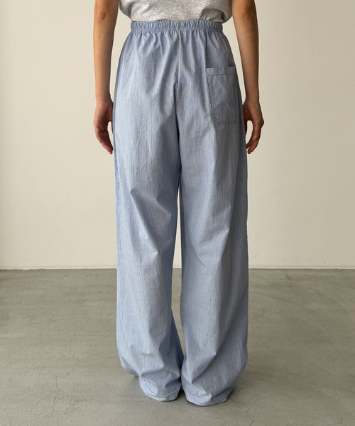 CANAL JEAN（キャナルジーン）の「CALL MY NAME　ストライプイージーパンツ（その他パンツ・レディース・ブルー/アイボリー/ピンク・ONE SIZE）」の15枚目の写真