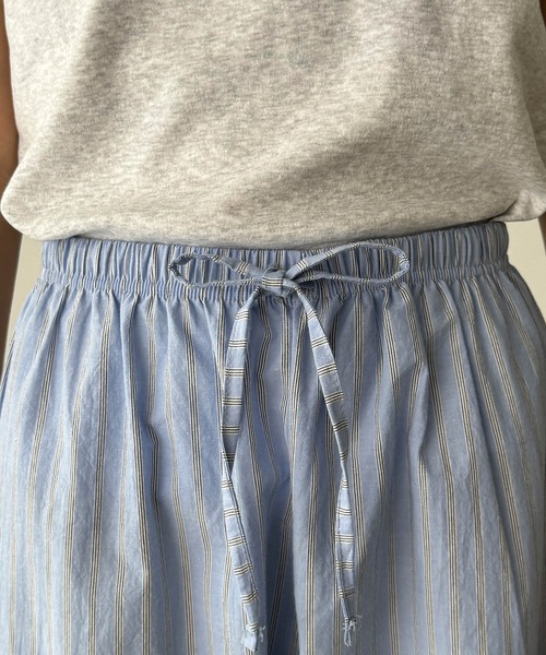 CANAL JEAN（キャナルジーン）の「CALL MY NAME　ストライプイージーパンツ（その他パンツ・レディース・ブルー/アイボリー/ピンク・ONE SIZE）」の16枚目の写真