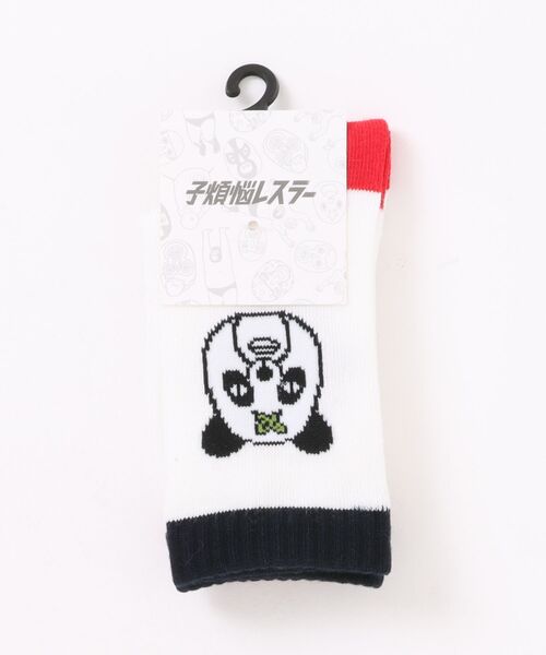 MARKEY'S（マーキーズ）の「【子煩悩レスラー】別注アシンメトリーソックス/16-18cm（ソックス/靴下・キッズ・オフホワイト/ブラック・16-18cm）」の8枚目の写真