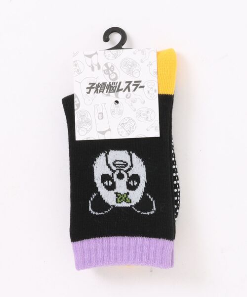 MARKEY'S（マーキーズ）の「【子煩悩レスラー】別注アシンメトリーソックス/16-18cm（ソックス/靴下・キッズ・オフホワイト/ブラック・16-18cm）」の9枚目の写真