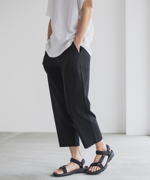 NAVY（ネイビー）の「NAVY サッカー生地 アンクルパンツ（その他パンツ・メンズ・グレー/ブラック/ネイビー・XL/L/M）」の5枚目の写真