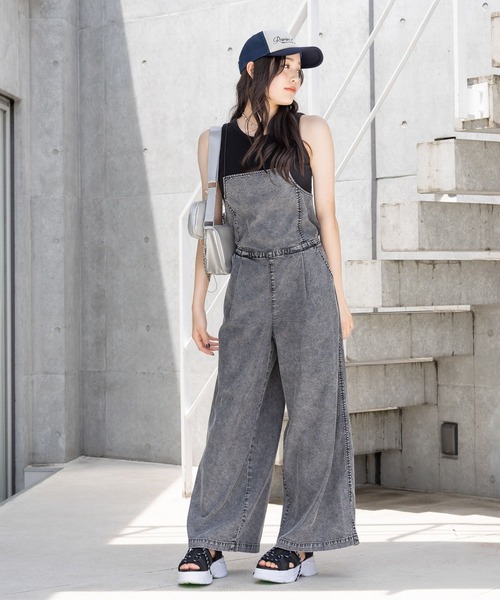 セール】【接触冷感】COOLデニムサロペット（サロペット