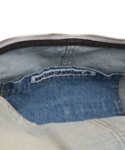 ☆SCULPTOR☆Washed Denim Duffle Bag 男女兼用 大人気 韓国発 MUSINSA | SCULPTOR Washed Denim Duffle Bag Washed Blue
