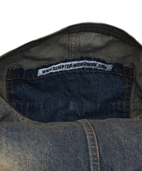 Washed Denim Duffle Bag Washed Blue - Sculptor