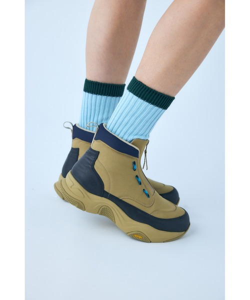 nagonstans(ナゴンスタンス)の「Trekking zip Boots(ブーツ・レディース・ブラック/ベージュ・23cm/24cm/25cm)」の10枚目の写真