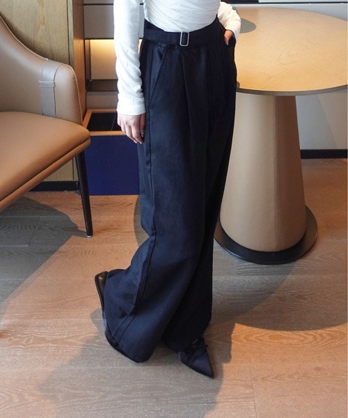 セール】グルカベルトタックパンツ（スラックス）｜unnu（ユヌ