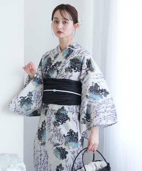 ひとりで着れる！かんたん二部式浴衣セット utatane 国内染色
