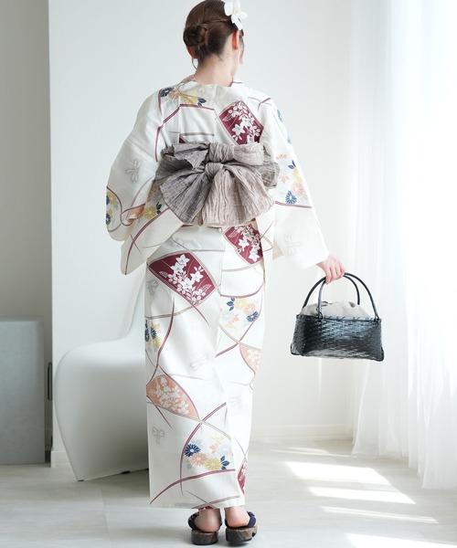 ひとりで着れる！かんたん二部式浴衣セット utatane 国内染色（浴衣