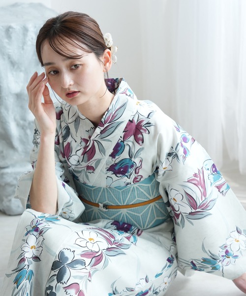 セール】ひとりで着れる！かんたん二部式浴衣セット utatane